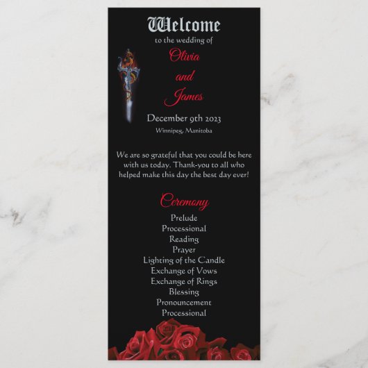 Red Dragon en Rozen Programma (Voorkant)