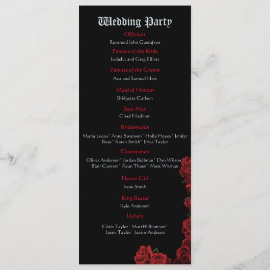 Red Dragon en Rozen Programma (Achterkant)