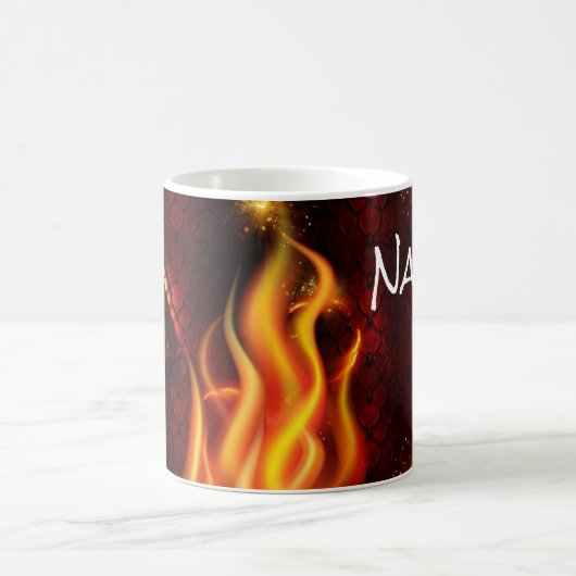 Red Dragon Eye & Fire Specialized Coffee Mok, Cup Koffiemok (Center)