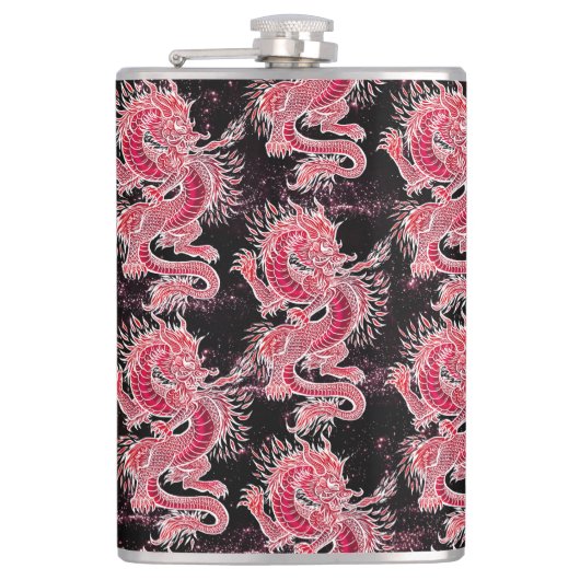 Red Dragon Galaxy Heupfles (Voorkant)