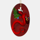 Red Dragon Keramisch Ornament (Rechts)