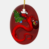 Red Dragon Keramisch Ornament (Voorkant)