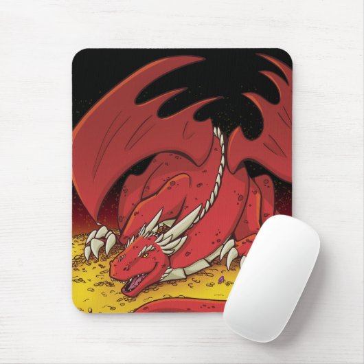 Red Dragon Mousepad Muismat (Met muis)