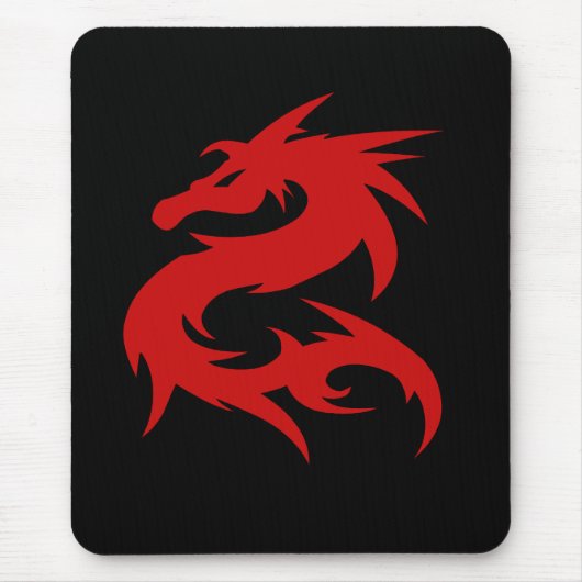 Red Dragon mousepad Muismat (Voorkant)