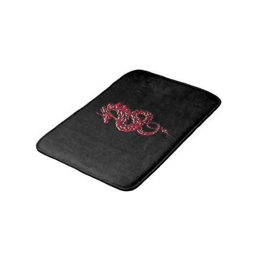 Red Dragon Rising Bath Mat (Gekanteld)
