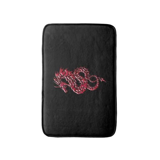 Red Dragon Rising Bath Mat (Voorkant Verticaal)