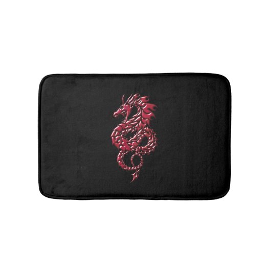 Red Dragon Rising Bath Mat (Voorkant)
