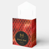 Red Dragon Scales Gouden Verjaardag Dank u Bedankdoosjes (Geopend)