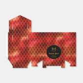 Red Dragon Scales Gouden Verjaardag Dank u Bedankdoosjes (Uitgevouwen)