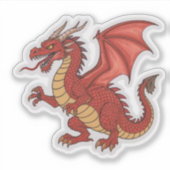 Red Dragon Sticker (Devant)