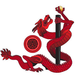 Red Dragon Stropdas