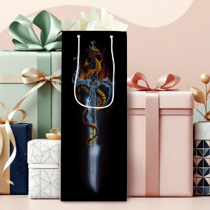 Red Dragon Sword Fantasy Wijn Cadeautas