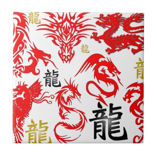 RED DRAGON TEGELTJE (Voorkant)