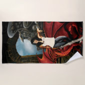 Red Dragon Urban Fantasy Strandlaken (Voorkant)