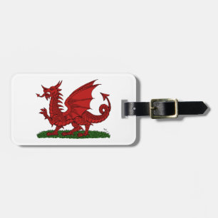Red Dragon van Wales Bagagelabel