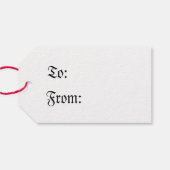 Red Dragon van Wales Cadeaulabel (Achterkant Horizontaal)