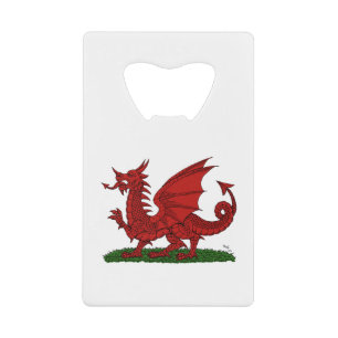 Red Dragon van Wales Kredietkaart Flessenopener