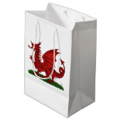 Red Dragon van Wales Medium Cadeauzakje (Achterkant Gekanteld)