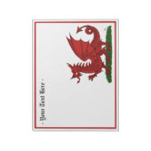 Red Dragon van Wales Notitieblok (Gedraaid)