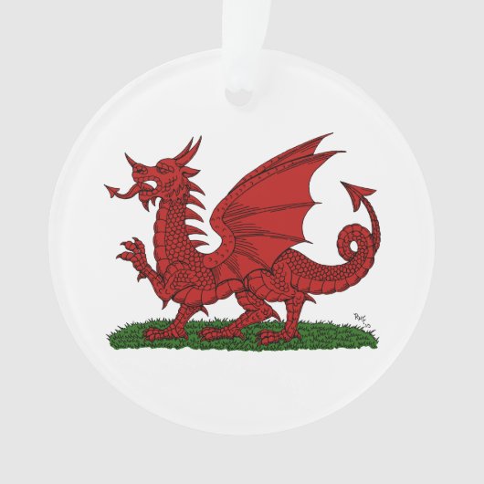 Red Dragon van Wales Ornament (voorkant)