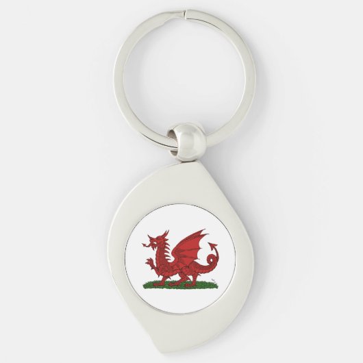 Red Dragon van Wales Sleutelhanger (Voorkant)