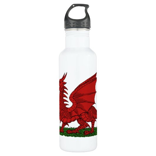 Red Dragon van Wales Waterfles (Voorkant)