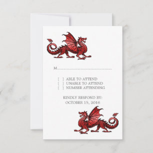 Red Dragon Wedding Response Kaart
