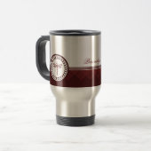 Red Dragonfly Emblem Travel Mug Reisbeker (Voorkant links)