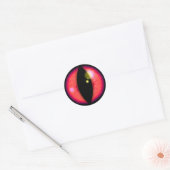 Red Dragons Eye Ronde Sticker (Envelop)