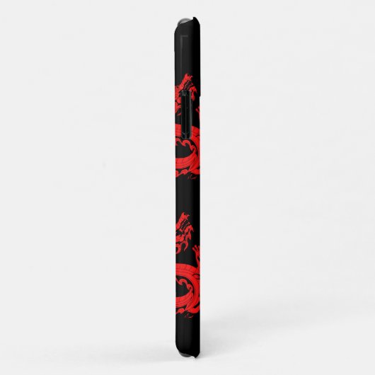 Red Dragons Mystical Creattern Pattern Black Case-Mate iPhone Case (Achterkant/rechts)