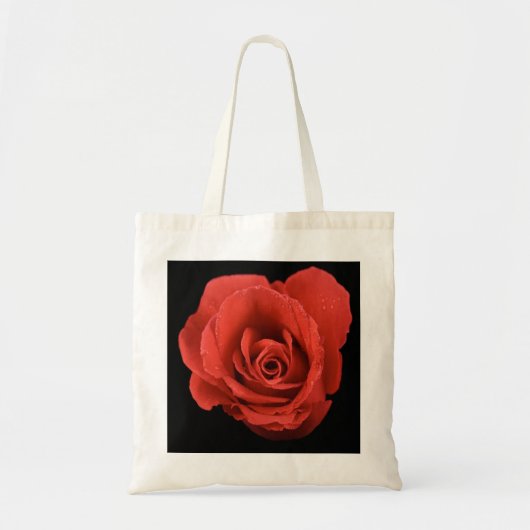 Red Drama Roos Tote Bag (Voorkant)