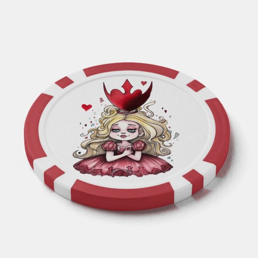 Red Dress Alice Poker Chips (Enkel)