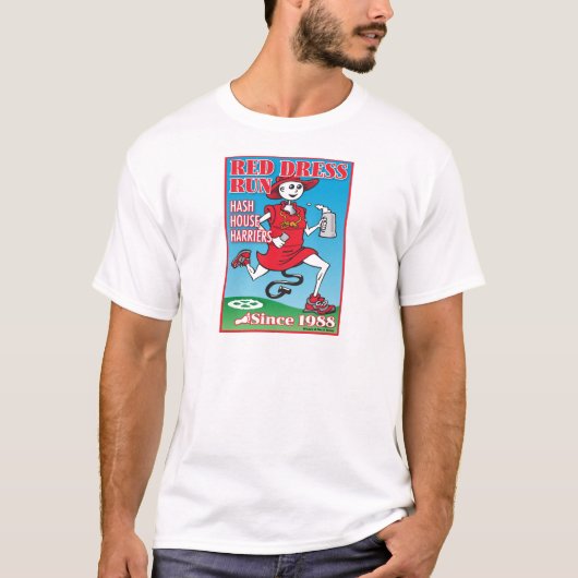 Red Dress run T-shirt (Voorkant)