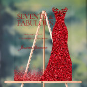 Red Dress Seventy & Fabulous 70th Birthday Party (Neutre)