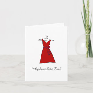 Red Dress, wil je mijn Maid of Honor zijn?