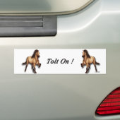 Red Dun IJsland Bumpersticker (Op auto)