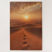 Red Dune Horizon – Sunlit Desert Path Puzzle (Vertical)