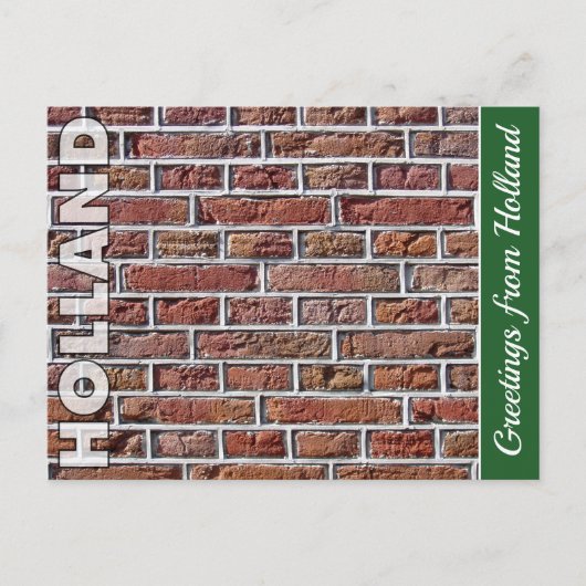  Red Dutch Brickwork Foto Briefkaart (Voorkant)