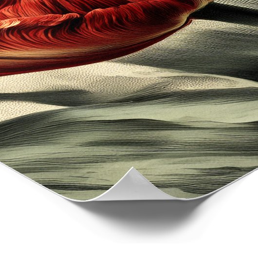 Red Dutch tulips Poster (Hoek)