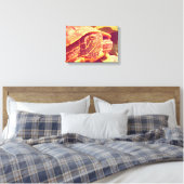 Red Ear Slider Turtle Canvas Afdruk (Insitu (Slaapkamer))