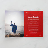 Red Edgy Abstract Afstuderen penseelfoto (Binnen)