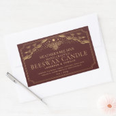 Red Editable Tarot Honeybee Étiquette (Enveloppe)