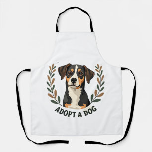 Red een leven Adopt een hond Vintage reddingshond  Schort
