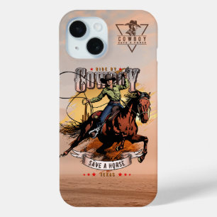 Red een paard; rij een cowboy