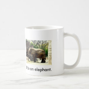 Red een paard...rijd op een olifant mok