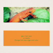 Red Eft Salamander Nature Mini Signet (Devant & derrière)