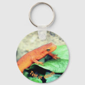 Red Eft Salamander-Natuur op maat Sleutelhanger (Achterkant)