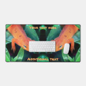 Red Eft Salamander Raindrop on Eye Personated Bureaumat (Keyboard & Muis)