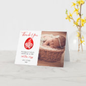 Red Eg Ginger Party FOTO Hartelijk dank Kaart (Gele Bloem)