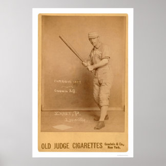 Red Ehret Baseball Kaart 1889 Poster